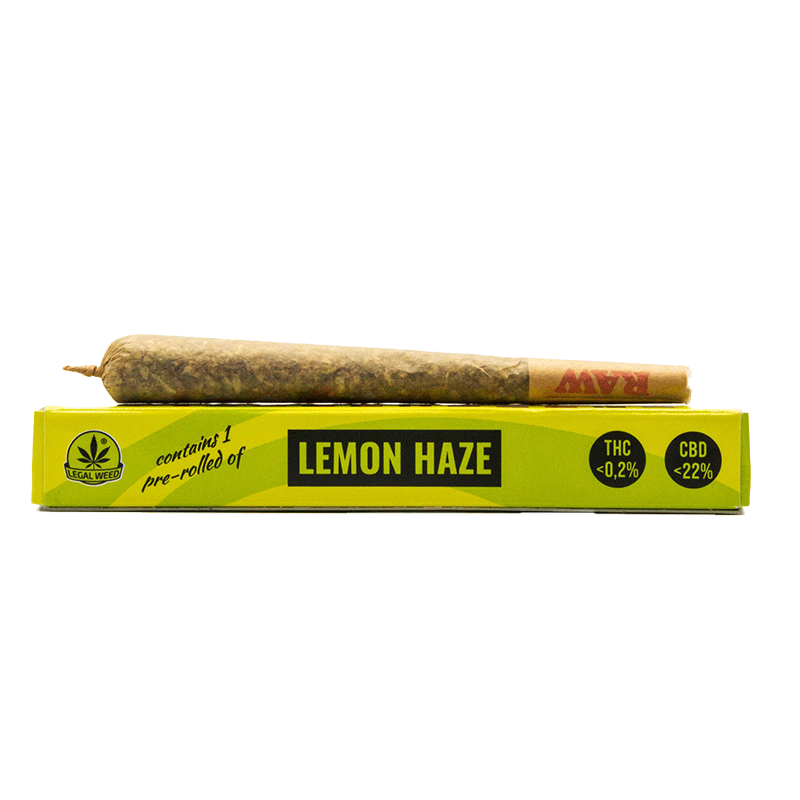 Legal Weed Preroll Lemon Haze 0,8gr - 22% CBD 1Τμχ