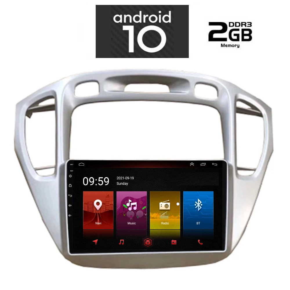 IQ-AN X4964_GPS (9inc). OEM TOYOTA HIGHLANDER mod. 2002-2009