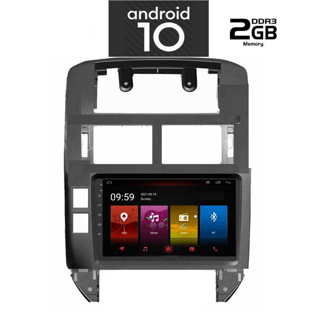 IQ-AN X4982_GPS (9inc).OEM VW POLO mod. 2002-2009 ANDROID 10