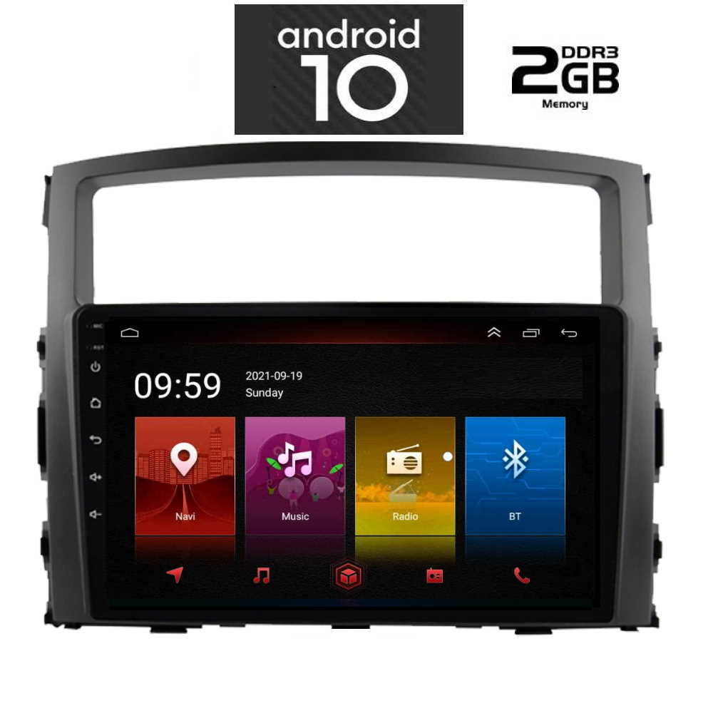 IQ-AN X4858_GPS (9inc). OEM MITSUBISHI PAJERO mod. 2006-2013