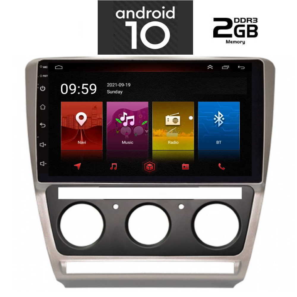 IQ-AN X4915_GPS (10inc). OEM SKODA OCTAVIA 5 mod. 2005-2012