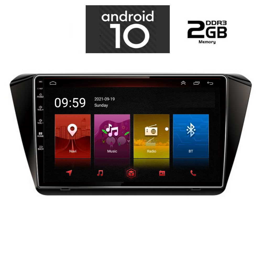 IQ-AN X4919_GPS (10inc). OEM SKODA SUPERB mod. 2015>