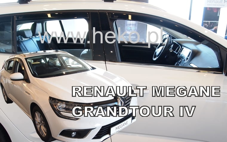 ΑΝΕΜ.SET27002 ΑΝΕΜΟΘΡΑΥΣΤΕΣ ΓΙΑ RENAULT MEGANE 5D 2016+ GRANDTOUR WAGON ΣΕΤ ΑΥΤΟΚΙΝΗΤΟΥ ΑΠΟ ΕΥΚΑΜΠΤΟ ΦΙΜΕ ΠΛΑΣΤΙΚΟ HEKO - 4 ΤΕΜ.