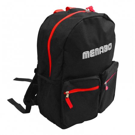 8670/MB ΣΑΚΙΔΙΟ ΤΑΞΙΔΙΟΥ BACKPACK 20Lt 43x30x15 ΜΑΥΡΟ-ΚΟΚΚΙΝΟ MENABO