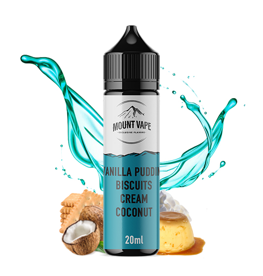 Mount Vape Vanilla Pudding Biscuits Cream Coconut 20ml/60ml Flavorshot