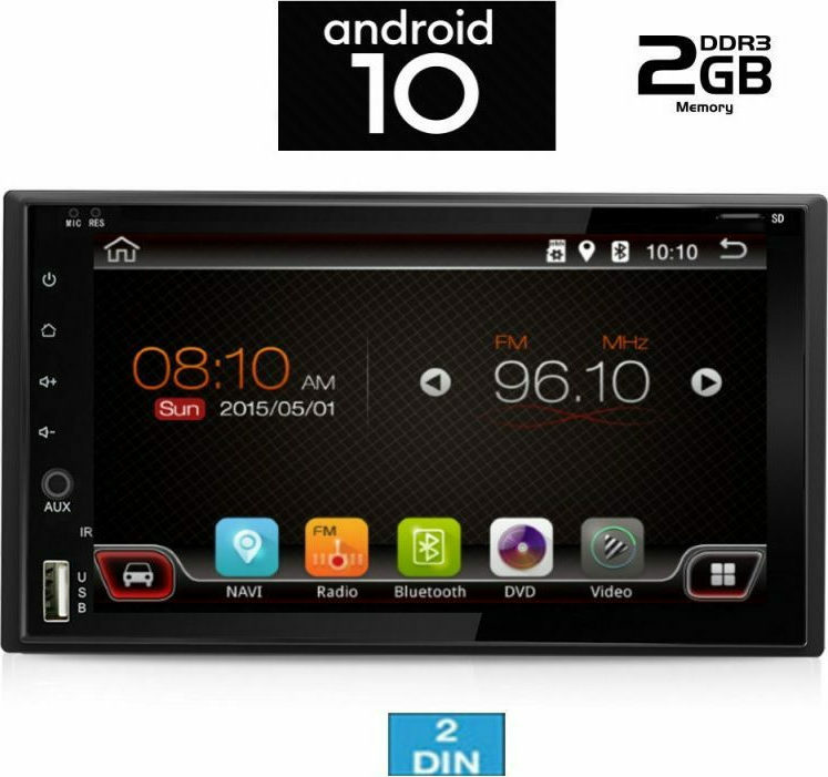 Iq-an X653_gps (Din) 2din 7inces/android/android 10/gps/mirrorlink/multimedia/navigation/x653