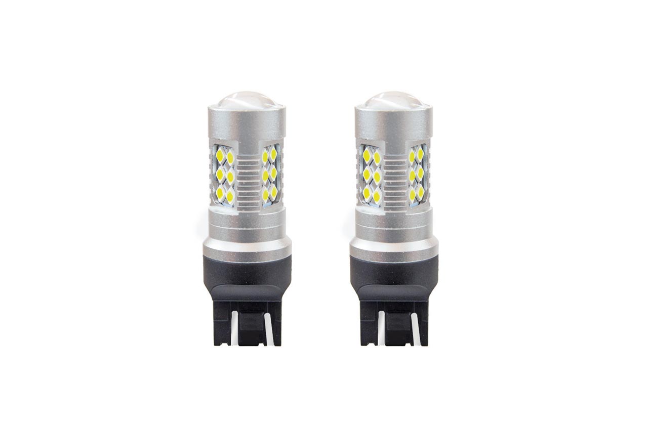 02126/AM W21/5W T20 12/24V 6,2W 5600K LED 24xSMD3030 CAN-BUS ΛΕΥΚΟ 18x56mm 2ΤΕΜ.