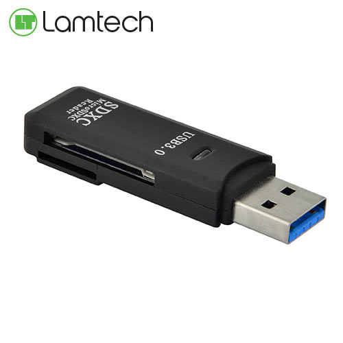 LAMTECH USB 3.0 CARD READER BLACK