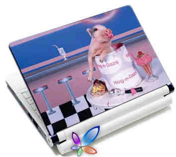 LAMTECH 9.2'-12.4' LAPTOP SKIN PINK PIG