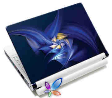 LAMTECH 9.2'-12.4' LAPTOP SKIN BLUE FLOWER