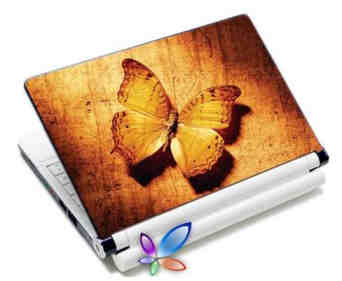 LAMTECH 9.2'-12.4' LAPTOP SKIN ORANGE BUTTERFLY