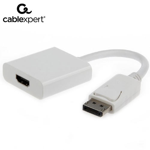 CABLEXPERT DISPLAY PORT TO HDMI ADAPTER WHITE