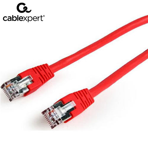 CABLEXPERT FTP CAT6 PATCH CORD RED SHIELDED 0,5M