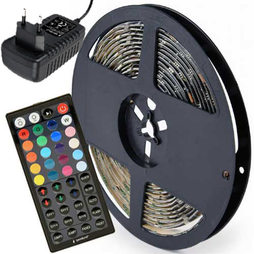 GEMBIRD RGB LED STRIP WITH POWER SUPPLY 5M