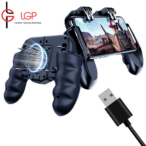 LAMTECH COOLING GAMEPAD 6-FINGER PUBG FOR ANDROID & IOS WITH USB