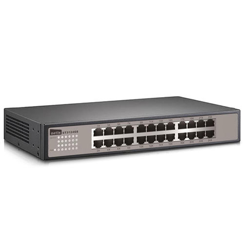 STONET 24 PORT GIGABIT ETHERNET RACKMOUNT SWITCH 10/100/1000Mbps