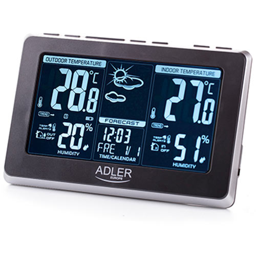 ADLER WEATHER STATION BLACK/SILVER