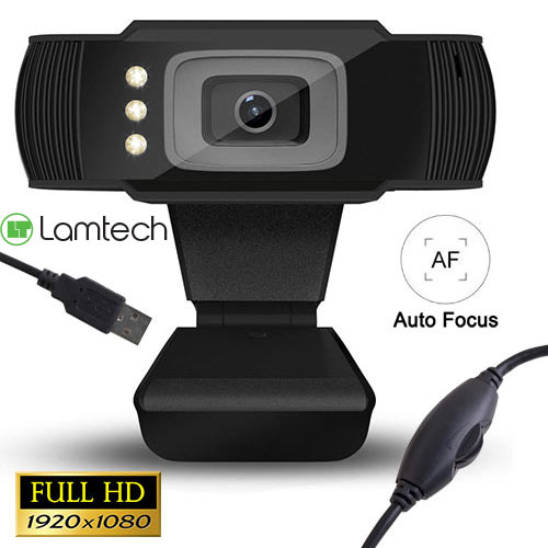 LAMTECH FULL HD USB WEB CAMERA WITH LED 1080P