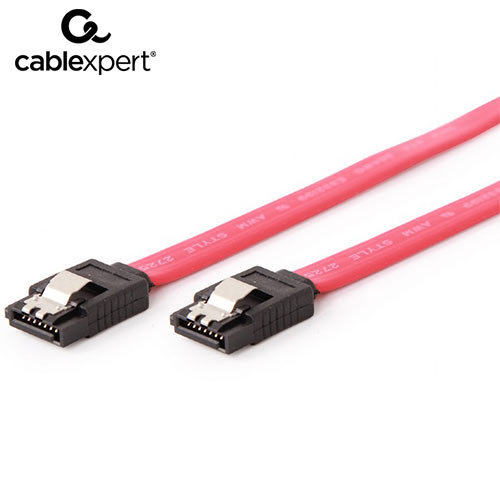 CABLEXPERT SERIAL ATA III 10CM DATA CABLE METAL CLIPS BULK