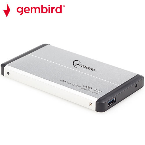 GEMBIRD USB 3.0 2.5'' ENCLOSURE SILVER