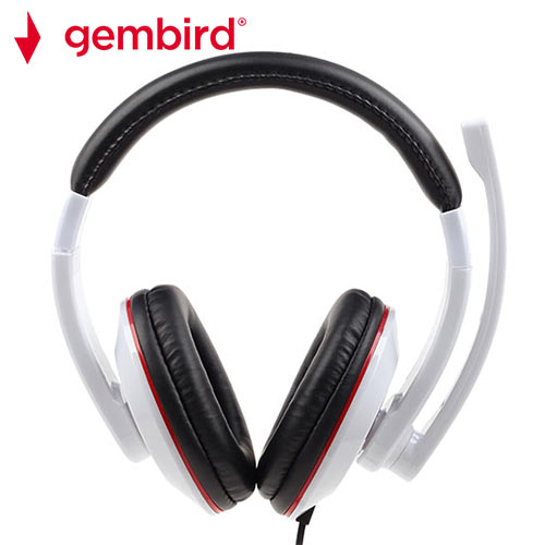 GEMBIRD STEREO HEADSET GLOSSY WHITE