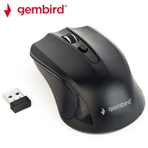 GEMBIRD WIRELESS OPTICAL MOUSE BLACK