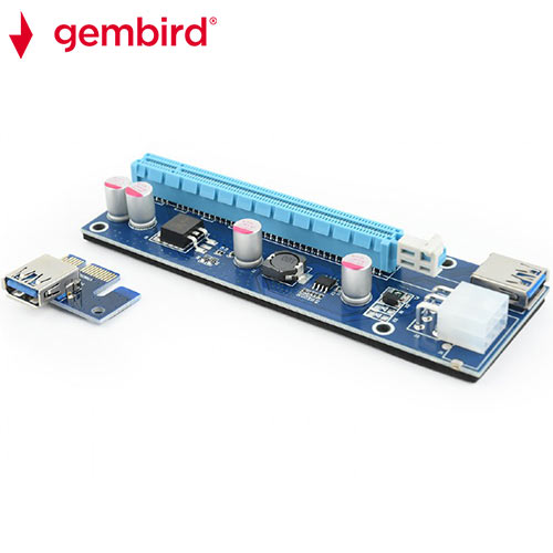 GEMBIRD PCI-EXPRESS RISER ADD ON CARD 6PIN POWER CONNECTOR