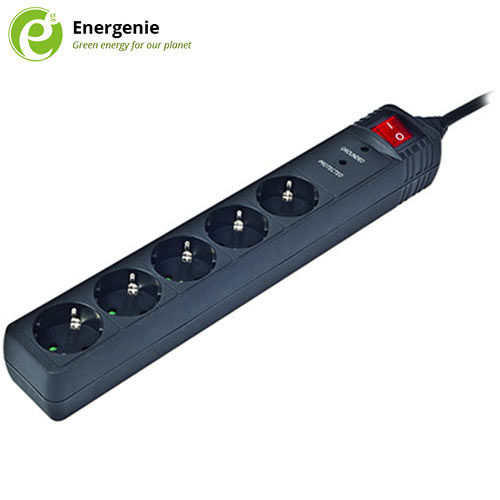 ENERGENIE SURGE PROTECTOR 5 SOCKETS 1,5M