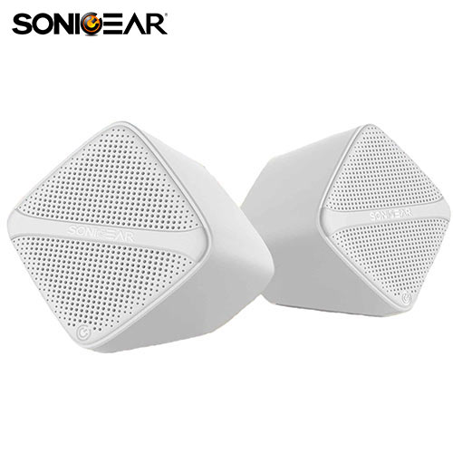 SONIC GEAR SPEAKERS USB DIGITAL AMP + MICRO DRIVER WHITE