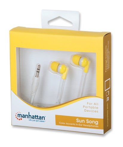 MNH-178297 . Manhattan ακουστικά in-ear κίτρινα