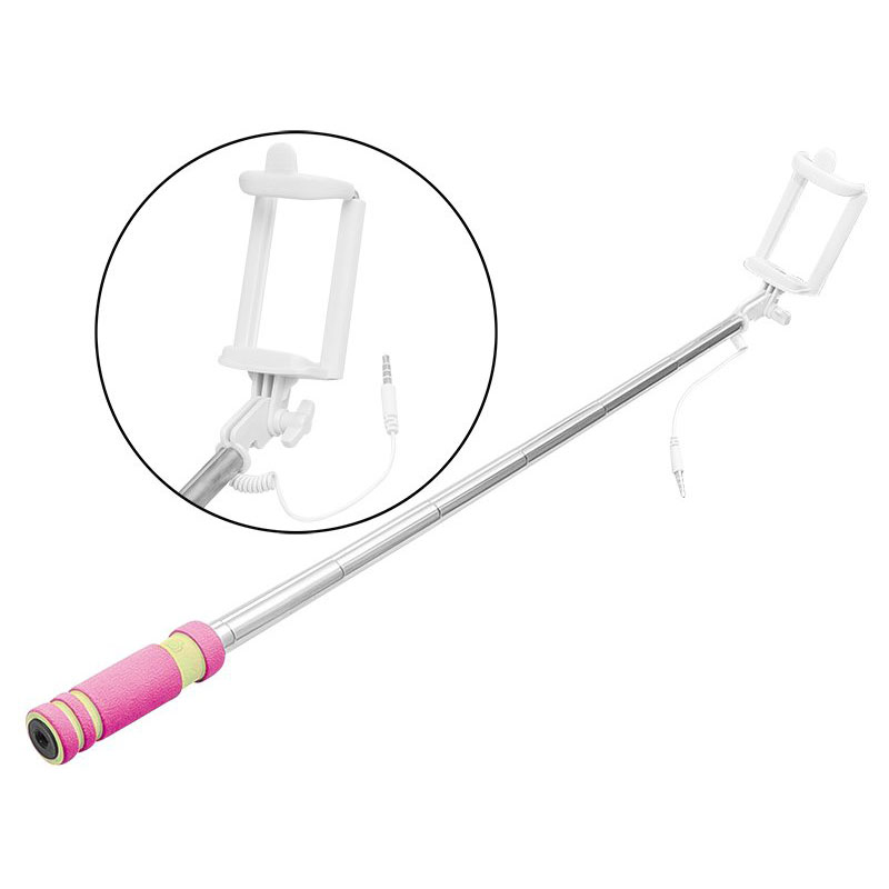 DM-79-112 . Selfie Stick 3.5mm Jack Ροζ