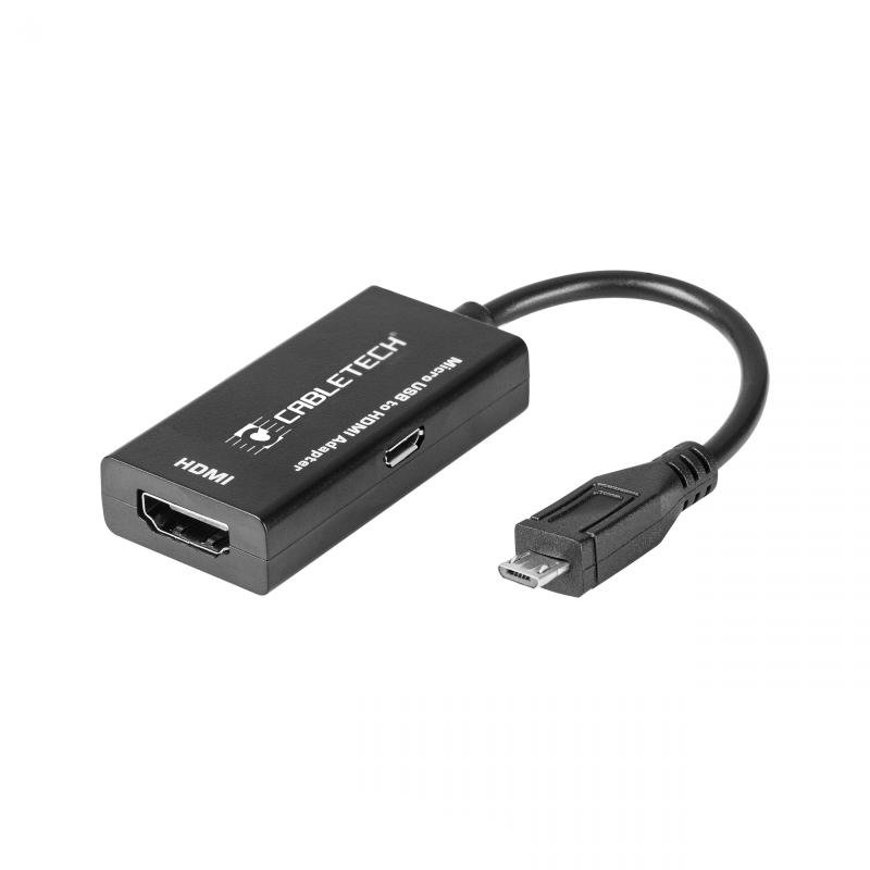 DM-0933-A . Αντάπτορας MHL MicroUSB - HDMI FullHD Cabletech