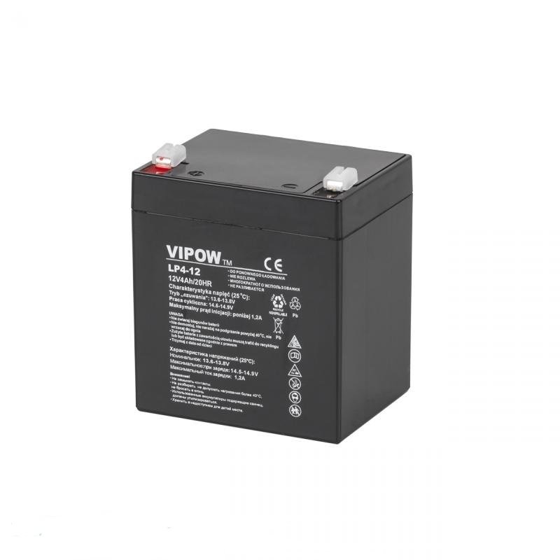 BAT0210 . Μπαταρία Μολύβδου BAT0210 GEL 12V 4Ah 90x70x102(106)mm VIPOW