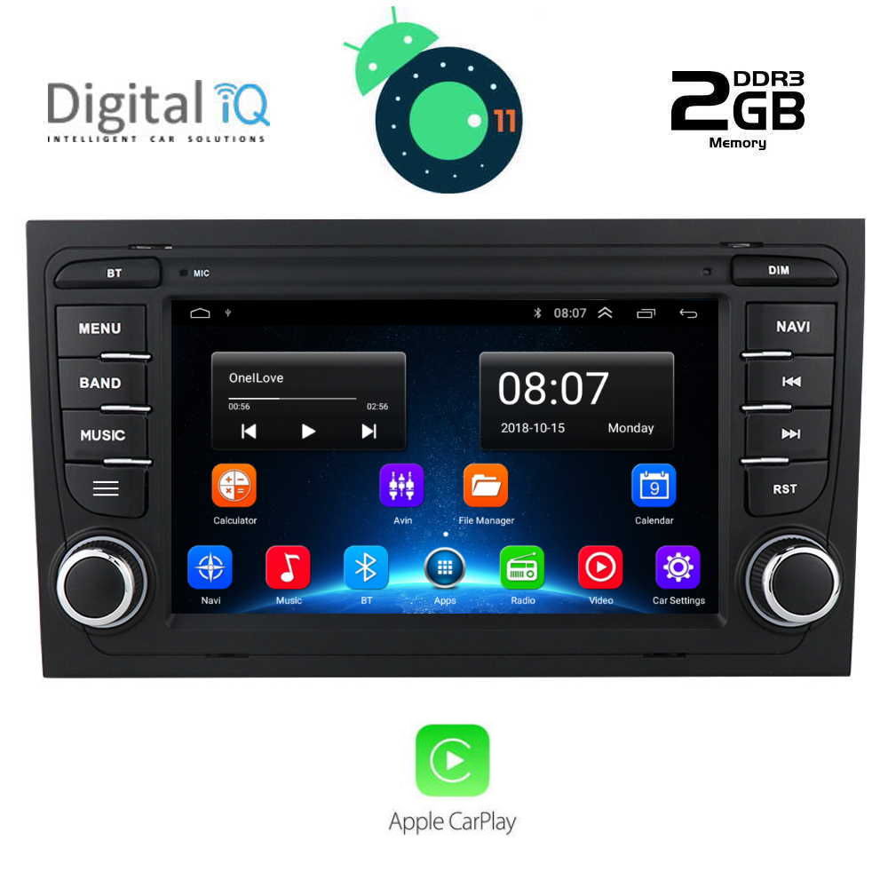 DIGITAL IQ X1050_GPS (7'' DECK). MULTIMEDIA OEM AUDI A4 mod. 2002-2008