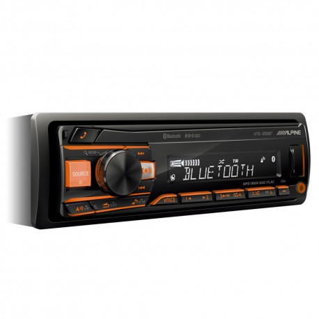 Alpine UTE-200BT Ράδιο USB/AUX/Bluetooth με Μεταβλητό Φωτισμό RGB ΝΕΟ ΜΟΝΤΕΛΟ!!