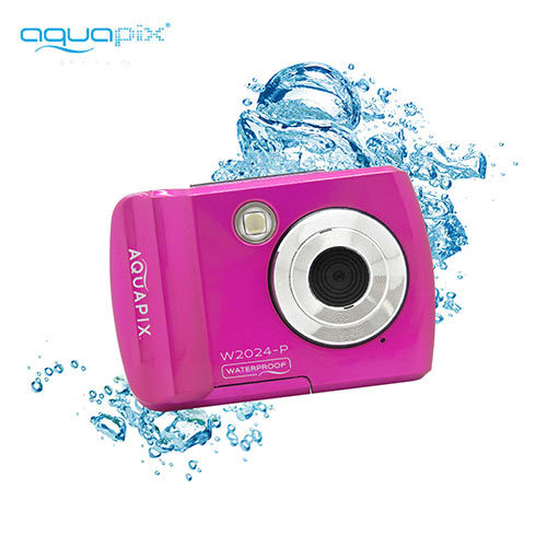 AQUAPIX WATERPROOF CAMERA W2024-W SPLASH PINK