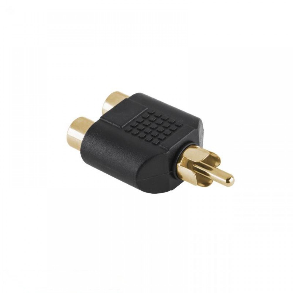 Φις ZLA0307 από 1 RCA σε 2xRCA M/F Χρυσό