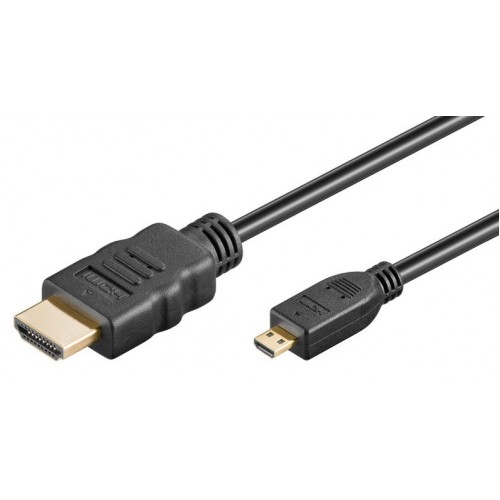 GOOBAY καλώδιο HDMI σε HDMI Micro με Ethernet 31941, 4K 3D, 34AWG, 1.5m