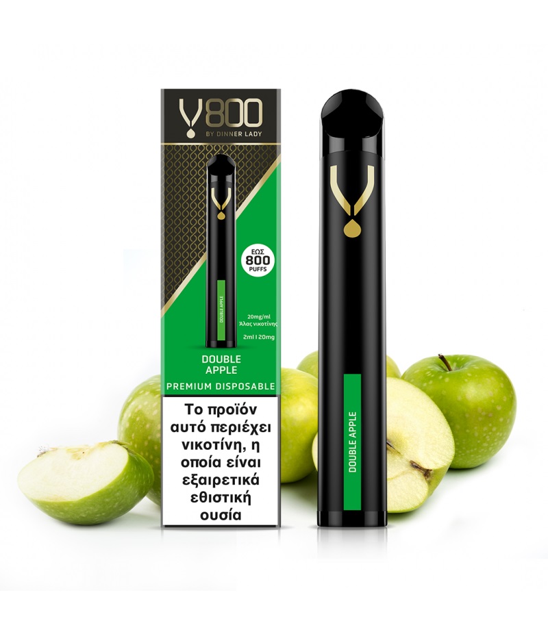 Dinner Lady V800 Disposable Double Apple 20mg 2ml