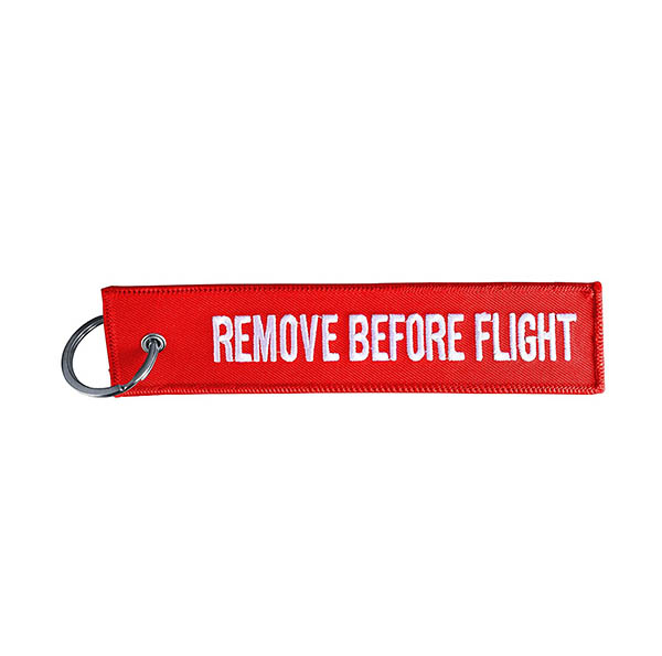 SRSRK8 ΜΠΡΕΛΟΚ ΚΛΕΙΔΙΩΝ REMOVE BEFORE FLIGHT ΚΟΚΚΙΝΟ ΥΦΑΣΜΑ