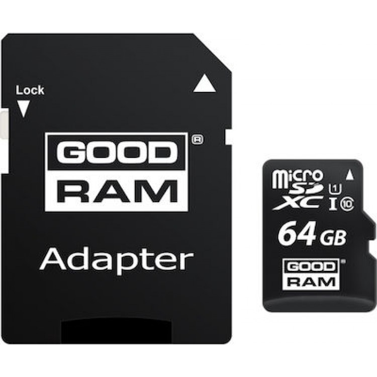 jager ΚΑΡΤΑ ΜΝΗΜΗΣ MicroSD+ADAPTER CLASS10 64GB