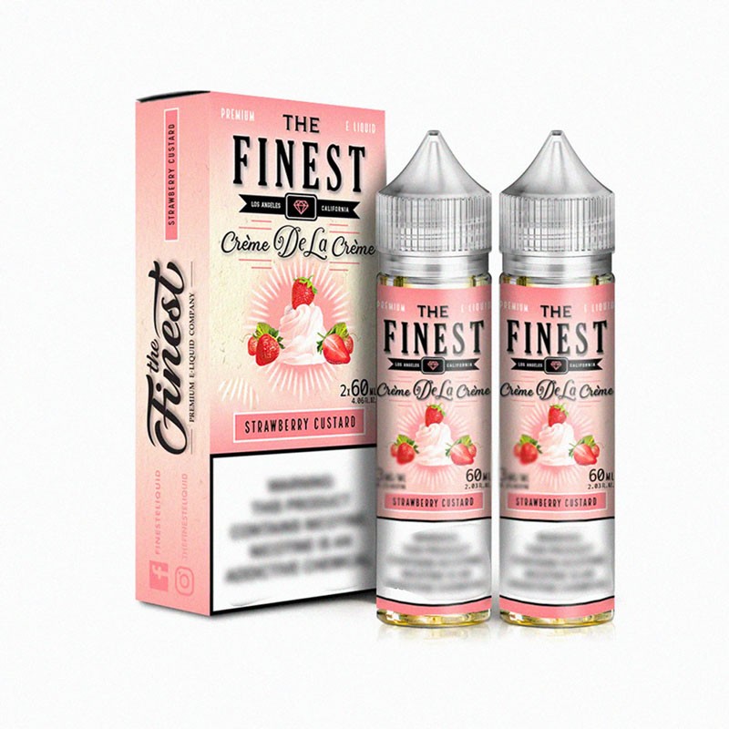 The Finest Strawberry Custard Pack 2 x 60ml (Made in USA)