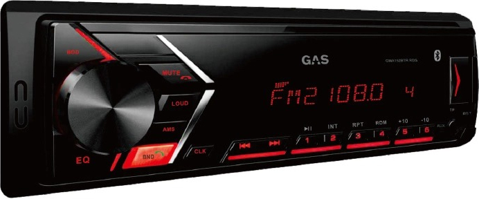 Gas Car Audio GMA152BTR Ηχοσύστημα Αυτοκινήτου Universal 1DIN (Bluetooth/USB/AUX)