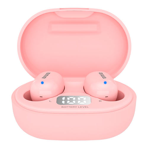 AIWA TWS IN-EARPHONES WITH MEMORY FOAM PINK