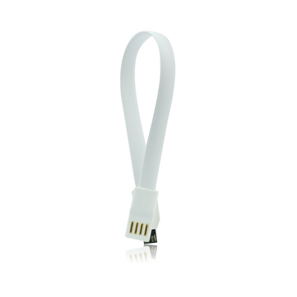 BK-4046 . USB Καλώδιο με μαγνήτη - micro USB universal 20cm άσπρο
