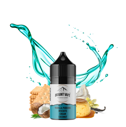 Mount Vape Flavorshot Vanilla Pudding Biscuits Cream Coconut 10ml/30ml