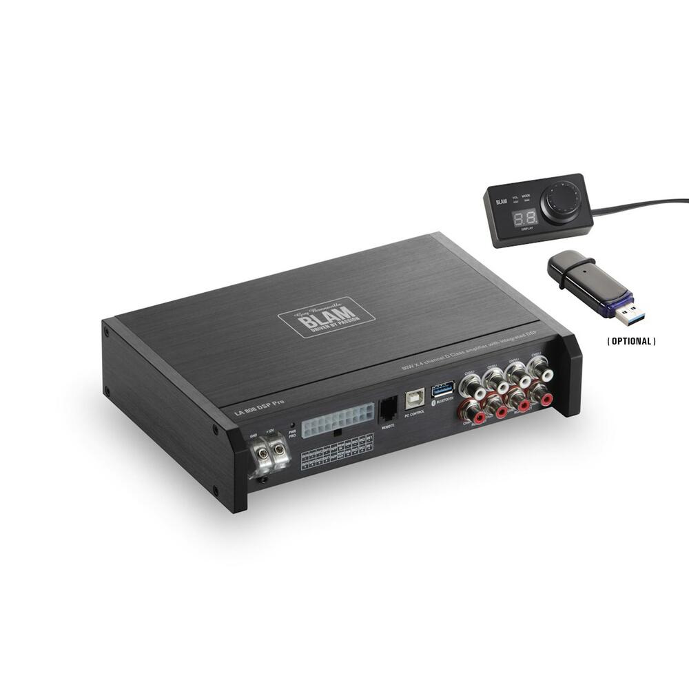 Blam la 808 dsp pro 75w x 4 Channel Class d Amplifier With Integrated dsp Άμεση Παράδοση