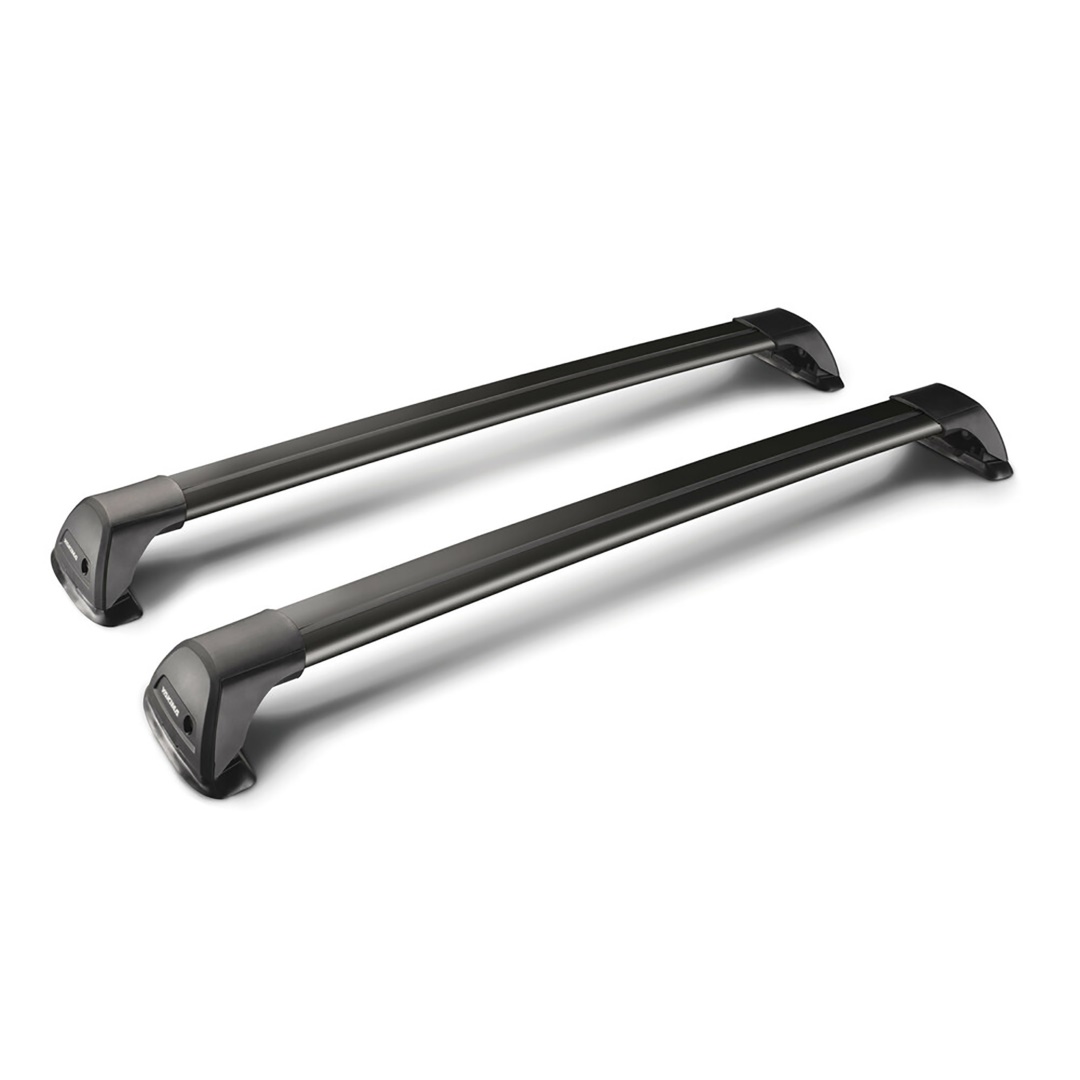 Y8050223 ΜΠΑΡΕΣ ΟΡΟΦΗΣ ΑΛΟΥΜΙΝΙΟΥ ΜΑΥΡΗ YAKIMA FLUSH BAR STANDARD 110cm ΜΕ ΚΛΕΙΔΙ - 2 TEM.