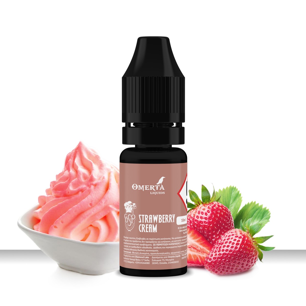 Omerta Gusto Strawberry Cream 10ml 12mg