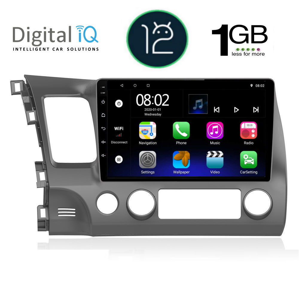 DIGITAL IQ RTB 1188_GPS (10inc) MULTIMEDIA TABLET OEM HONDA CIVIC 4D mod. 2006-2012